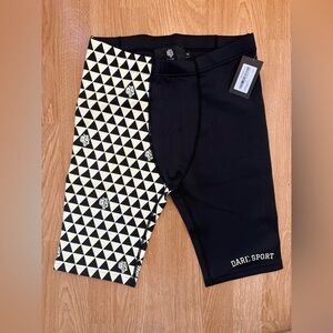 Darc Sport Mana Spandex Shorts Black/Cream Medium NWT SOLD OUT